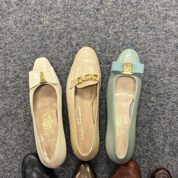 Salvatore Ferragamo Women's Flats - Black, Cream, Brown, Tan - Picture 2 of 4